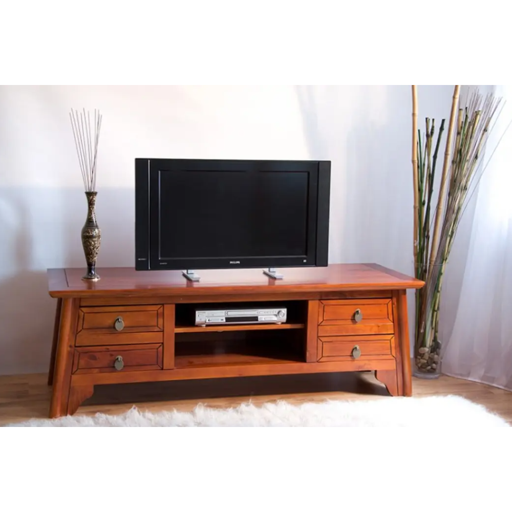 Masivní TV stolek borovice China Ming 170x60