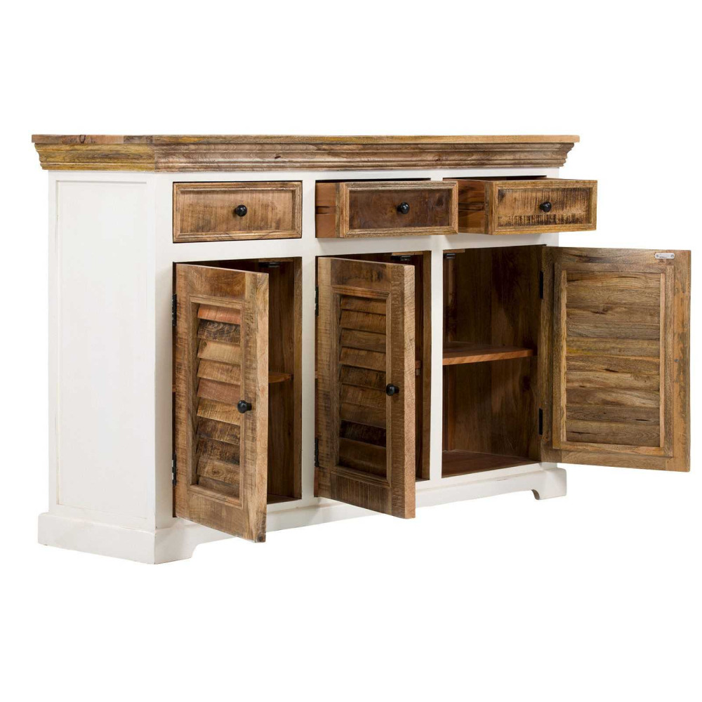 Dřevěný příborník mango Madagaskar slonová kost