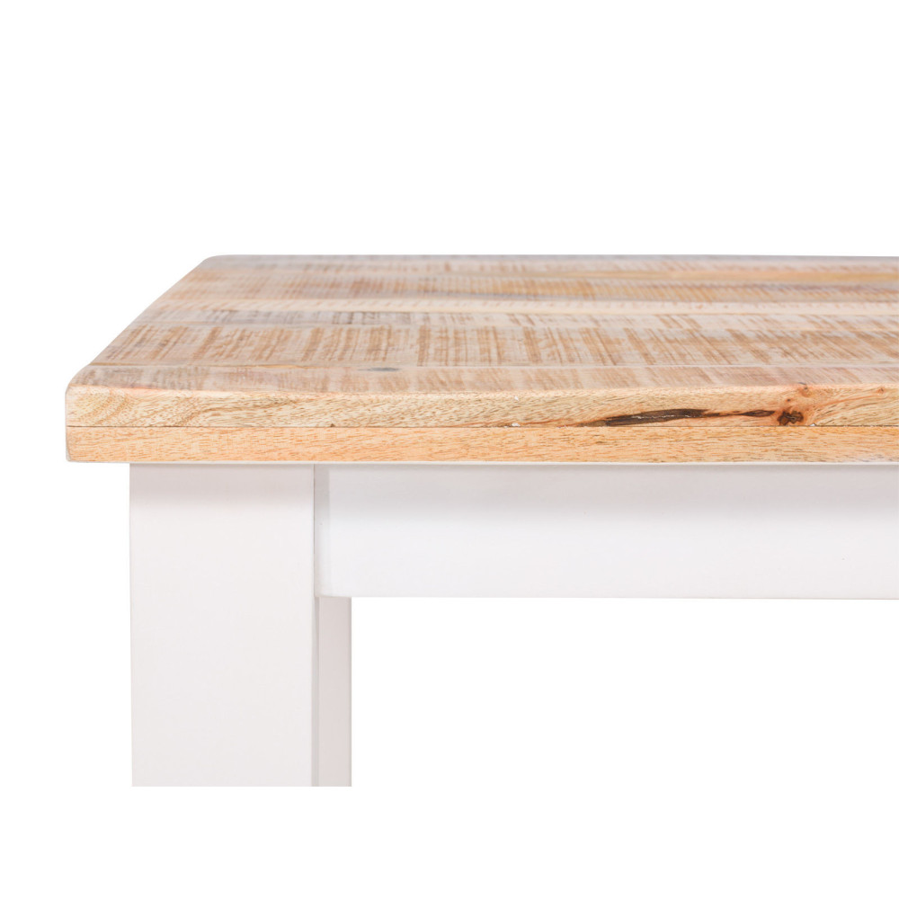 Masivní jídelní stůl 160x90 Madagaskar mango slonová kost