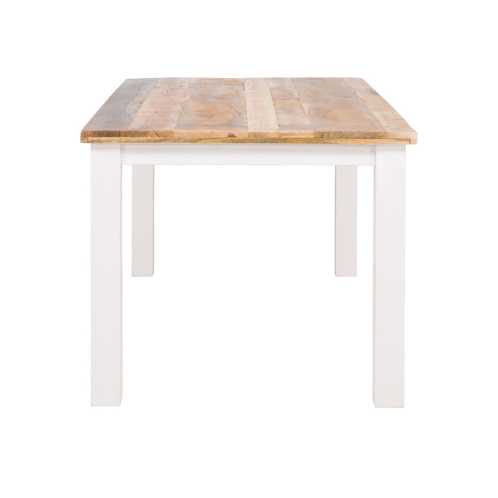 Masivní jídelní stůl 160x90 Madagaskar mango slonová kost