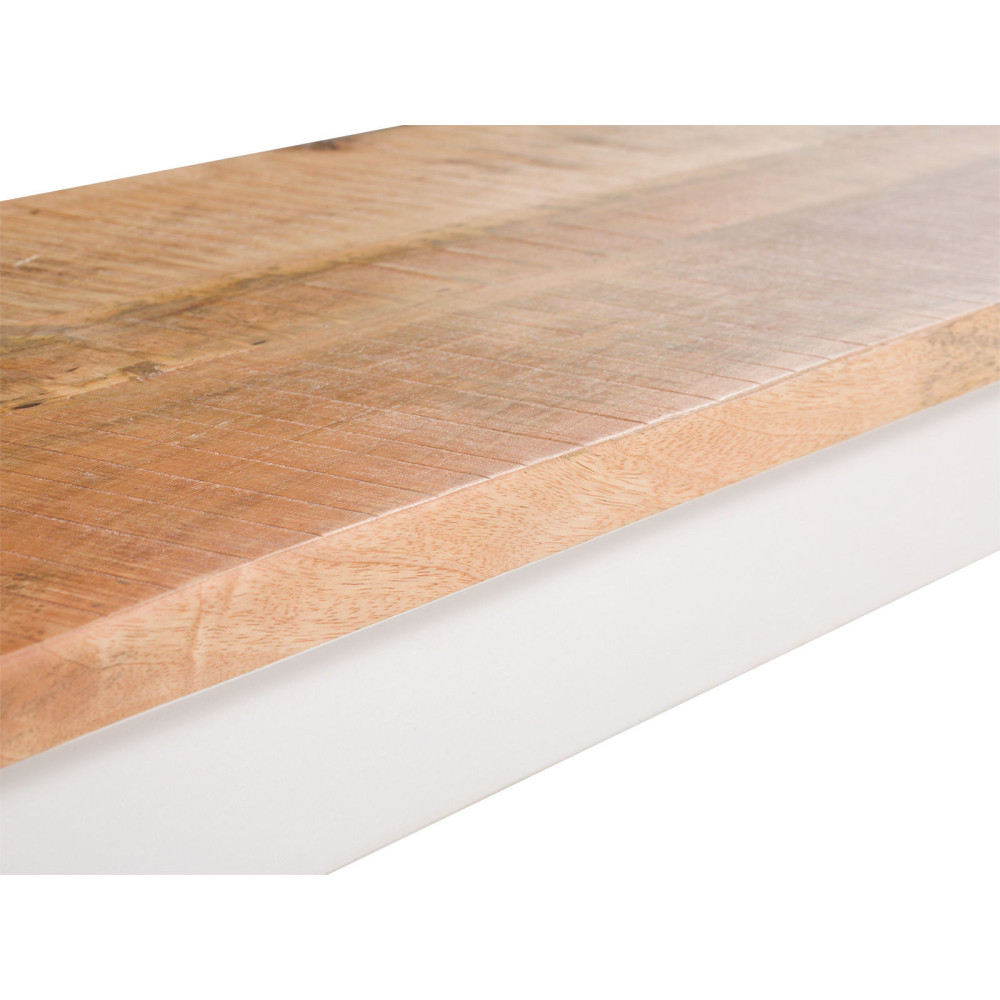Dřevěná lavice mango Madagaskar 180x40 slonová kost