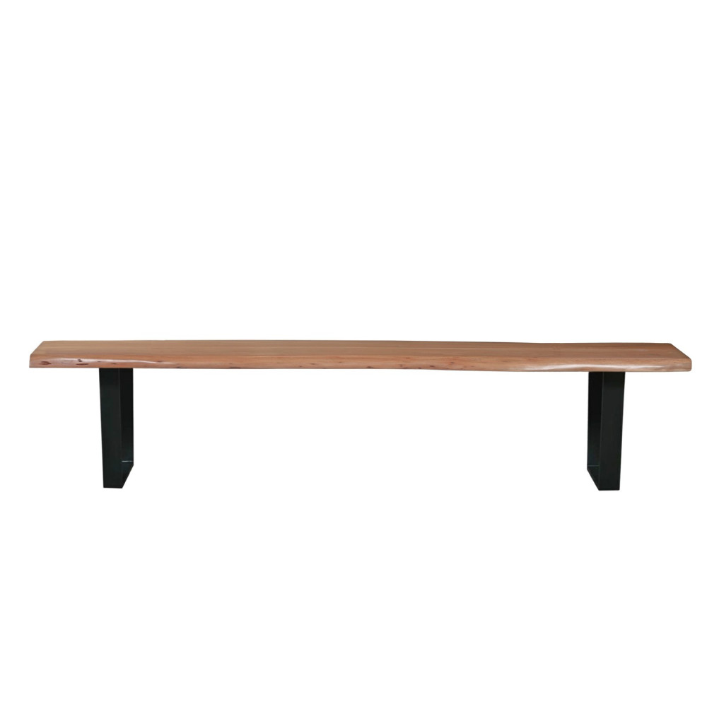 Dřevěná lavice černé nohy 150 cm Andrea