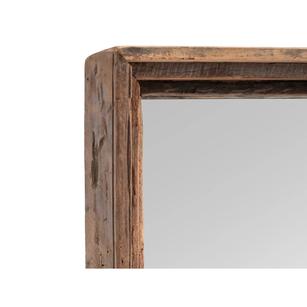 Velké zrcadlo 150x30 Oldwood masiv recyklované dřevo