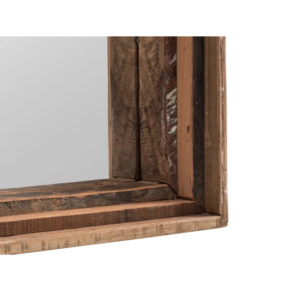 Velké zrcadlo 150x30 Oldwood masiv recyklované dřevo