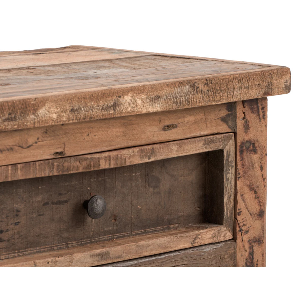Rustikální TV stolek 122 cm Oldwood recyklované dřevo