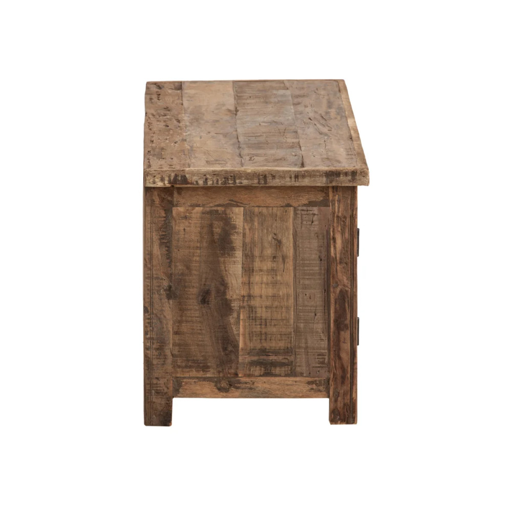 Rustikální TV stolek 122 cm Oldwood recyklované dřevo