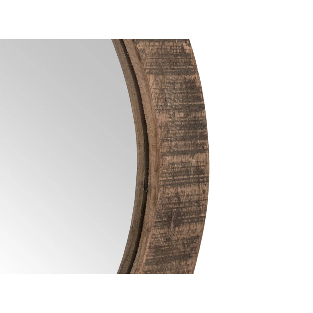 Kulaté zrcadlo 60 cm Oldwood recyklované dřevo