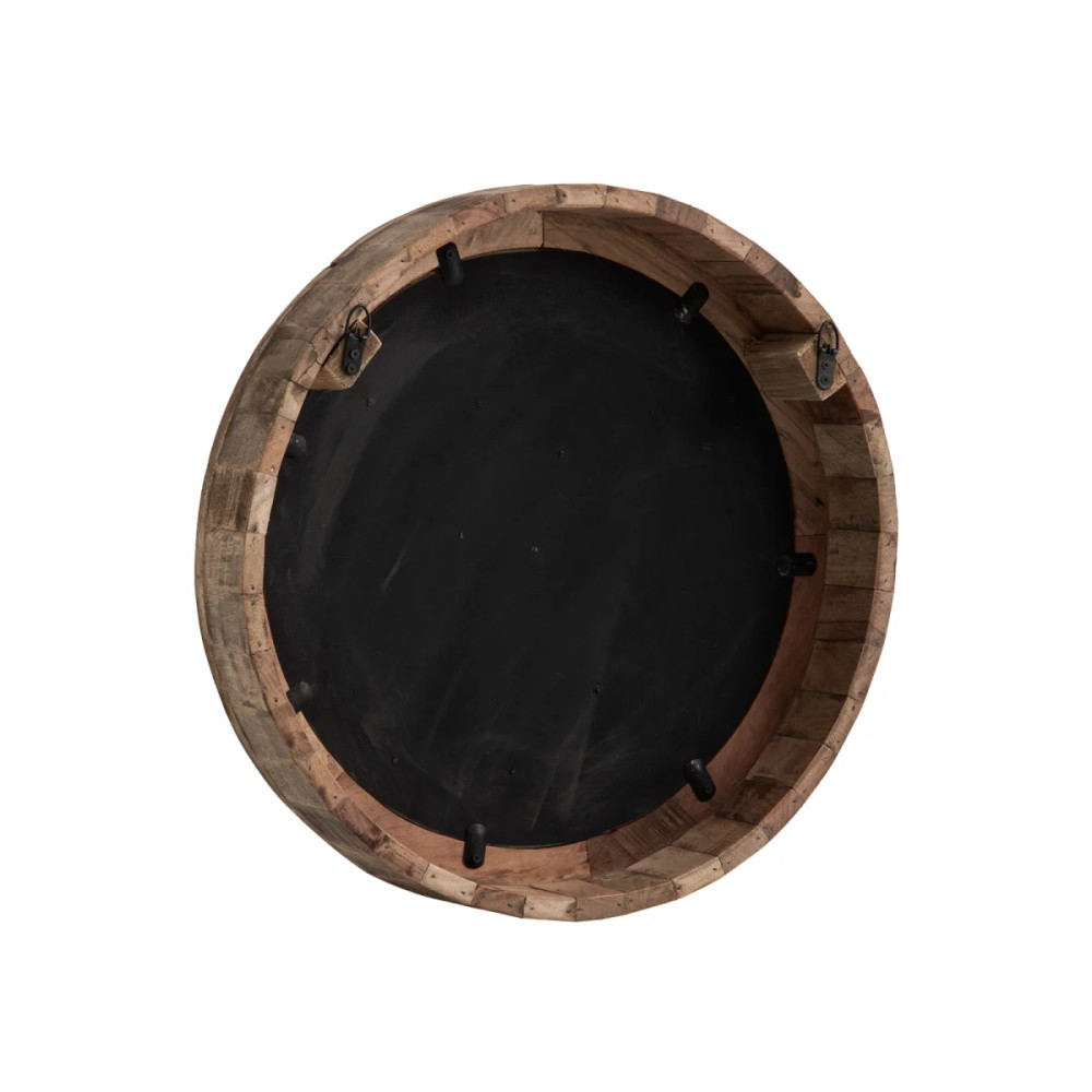 Kulaté zrcadlo 60 cm Oldwood recyklované dřevo