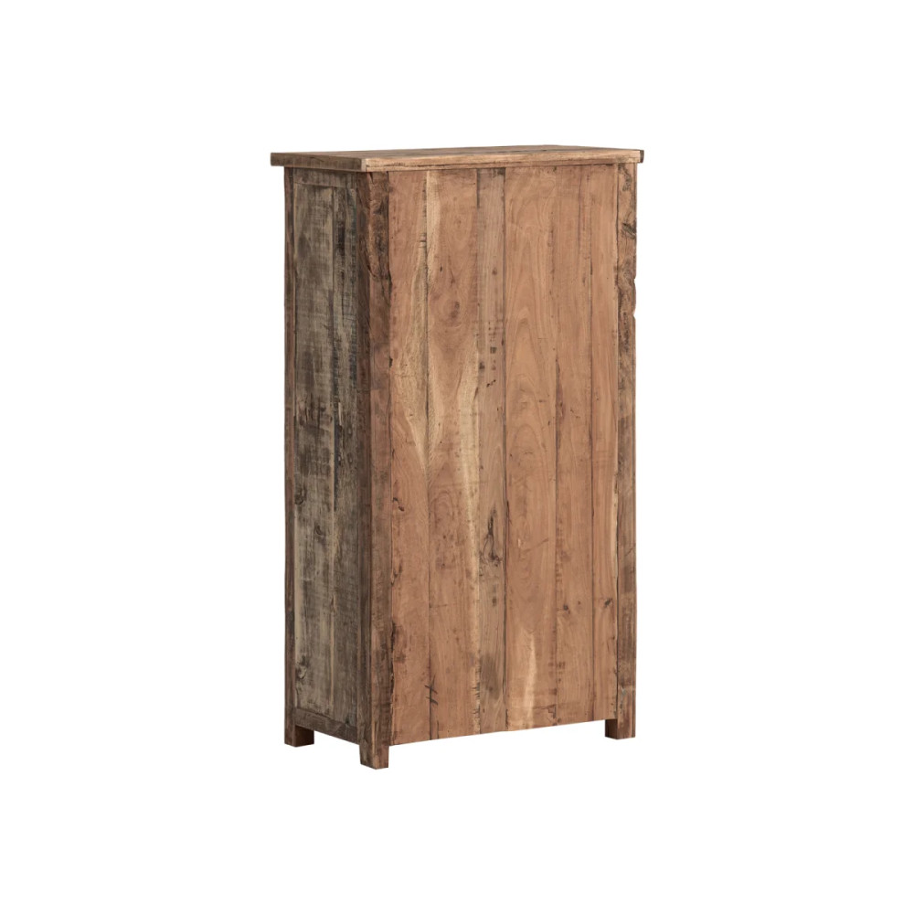 Vysoká komoda s vinotékou Oldwood recyklované dřevo