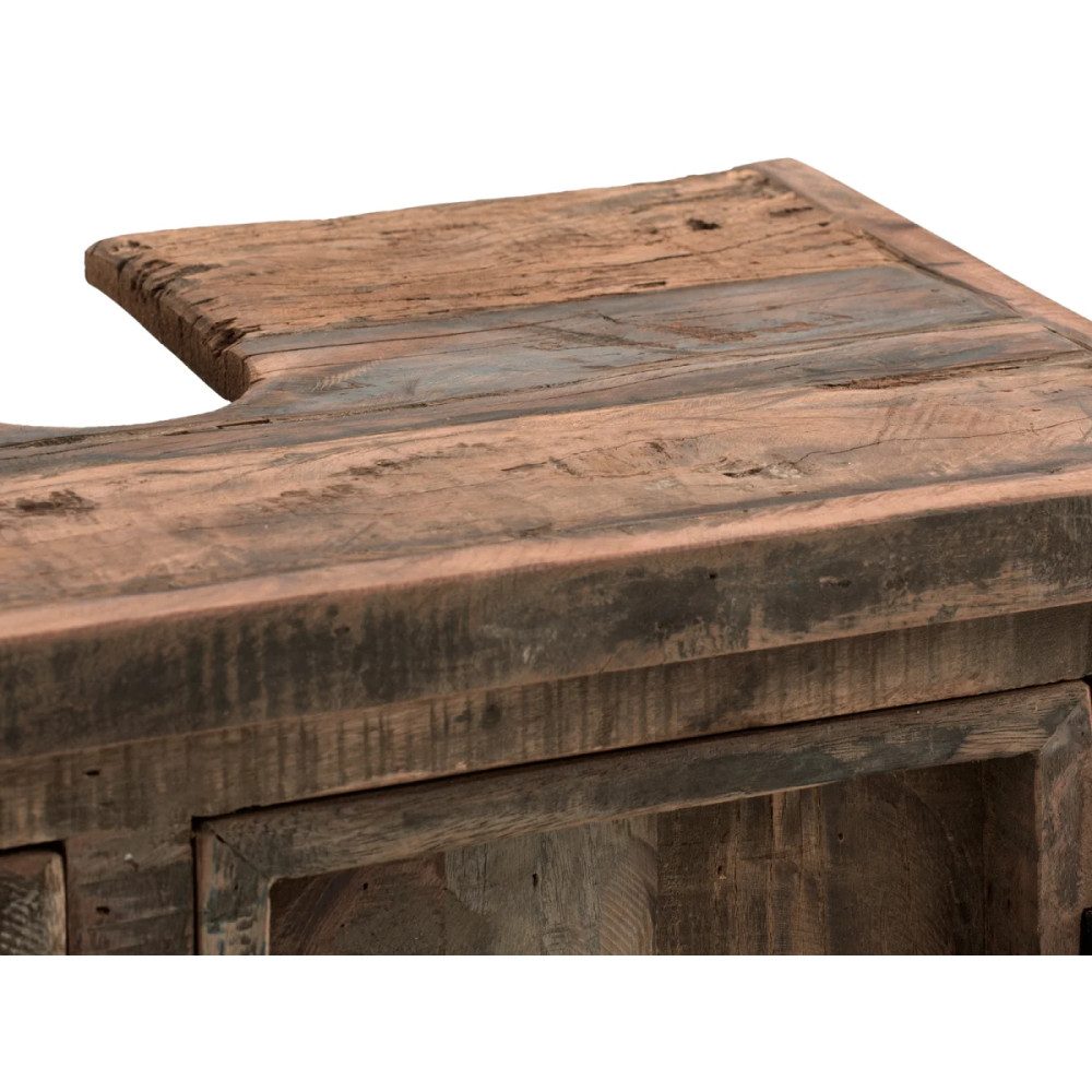 Skříňka pod umyvadlo masiv Oldwood recyklované dřevo