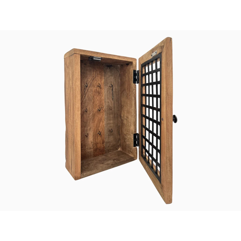 Masivní skříňka na klíče 29x50 Oldwood recyklované dřevo