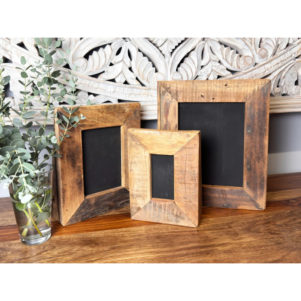 Sada 3 fotorámečků 25x30 Oldwood masiv recyklované dřevo