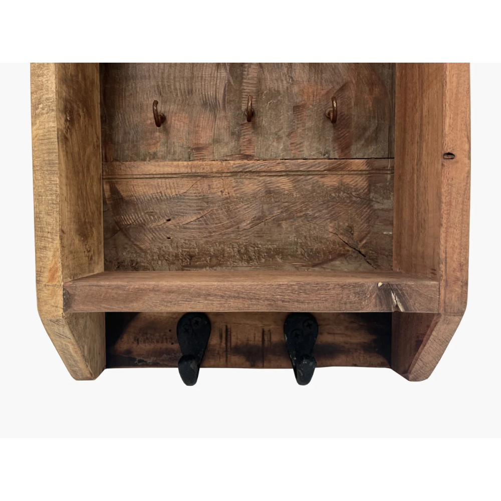Dřevěná skříňka na klíče 25x35 Oldwood masiv recyklované dřevo
