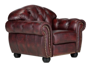 Kožené křeslo Chesterfield II