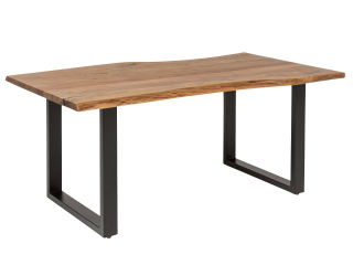 Jídelní stůl 170x90 akácie Frankfurt černé nohy