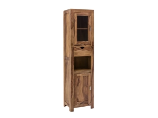 Vysoká skříňka do koupelny Neapol palisandr
