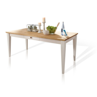 Jídelní stůl masiv 180x90 Stockholm borovice bilá