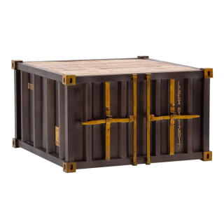 Konferenční stolek masiv kov 85x85 Oslo mango