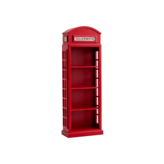 Bücherregal Telefonzelle rot