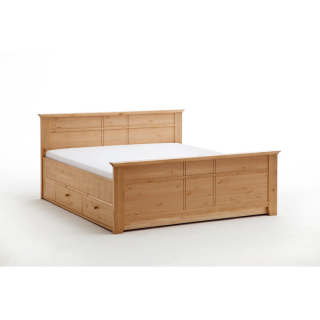 Postel masiv borovice 180x200 s úložným prostorem Goteborg