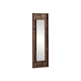 Zrcadlo s háčky 160x50 Oldwood recyklované dřevo